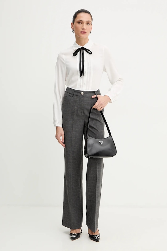 Morgan pantaloni PTARY.F gri AW25