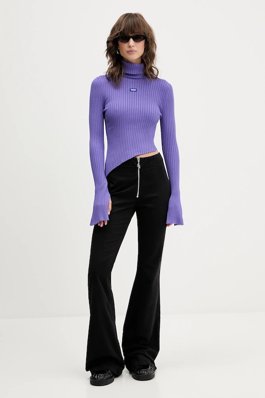 Hugo Blue spodnie 50546832 czarny AW25