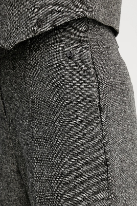 Pedro del Hierro spodnie z domieszką wełny szary 7602535