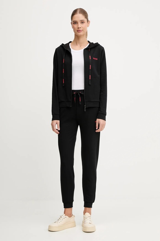 HUGO pantaloni de lounge 50556326 negru AW25