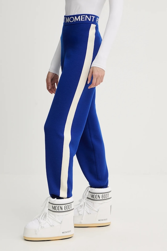 Perfect Moment spodnie z dodatkiem wełny La Tour niebieski W3001108