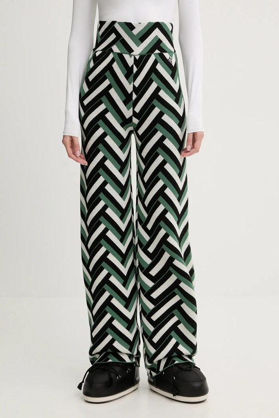 Perfect Moment spodnie wełniane Chalet dzianina zielony W3001113