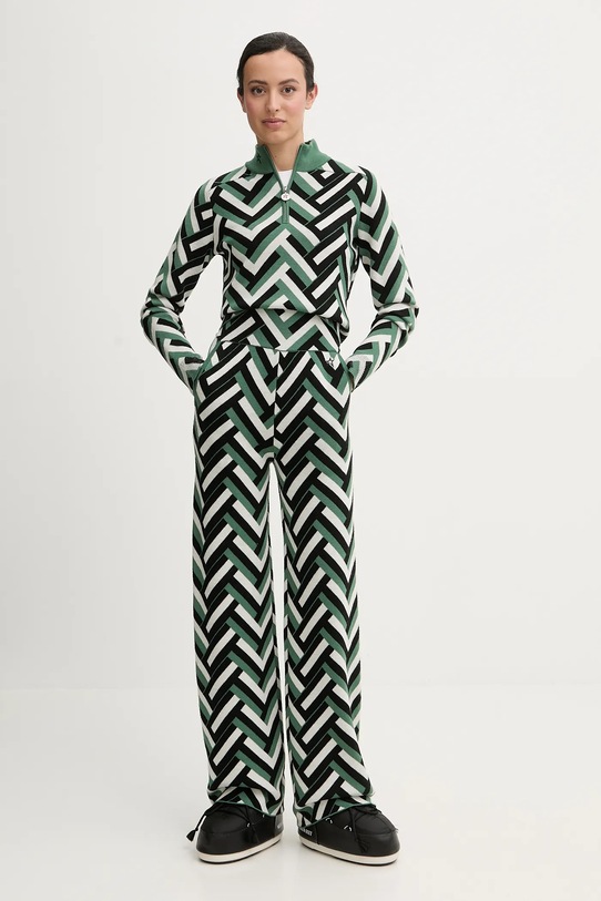 Perfect Moment spodnie wełniane Chalet W3001113 zielony AW25