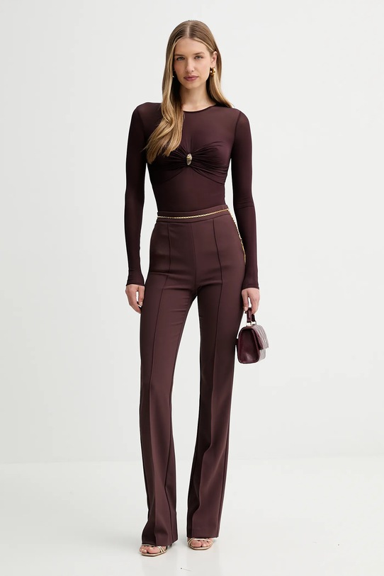 Hlače Elisabetta Franchi PA14157E2 bordo AW25