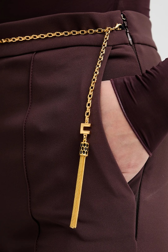 Hlače Elisabetta Franchi bordo PA14157E2