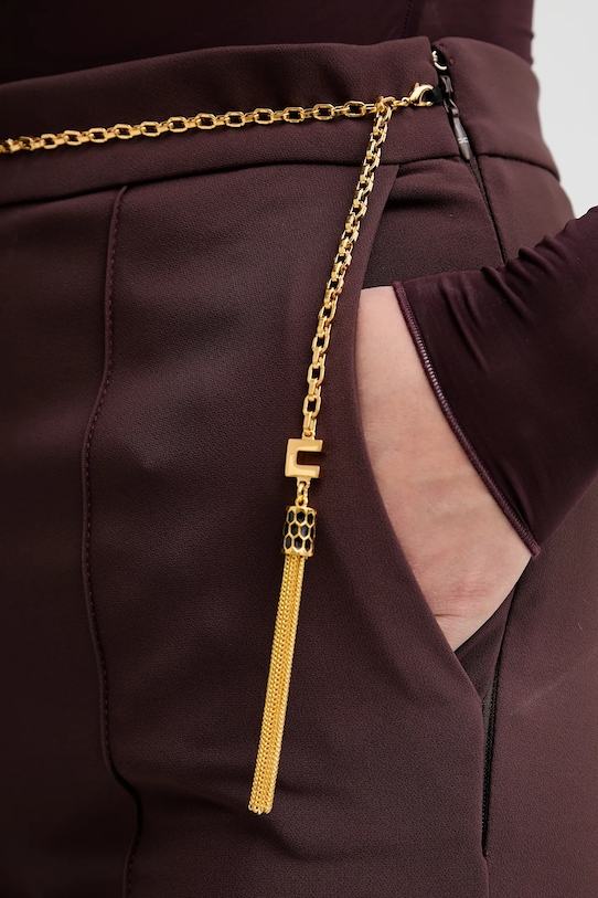 Штани Elisabetta Franchi бордо PA14157E2