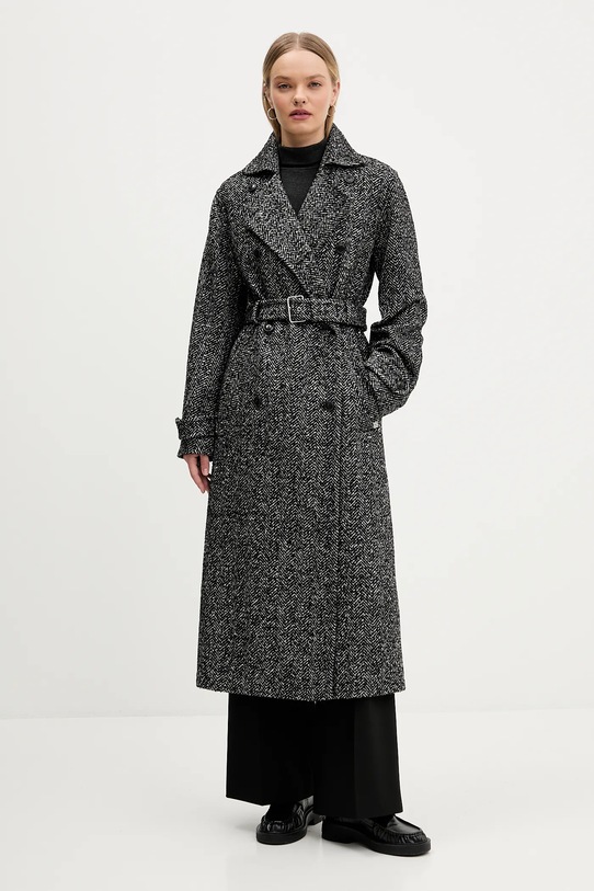 HUGO pantaloni 50542647 negru AW25