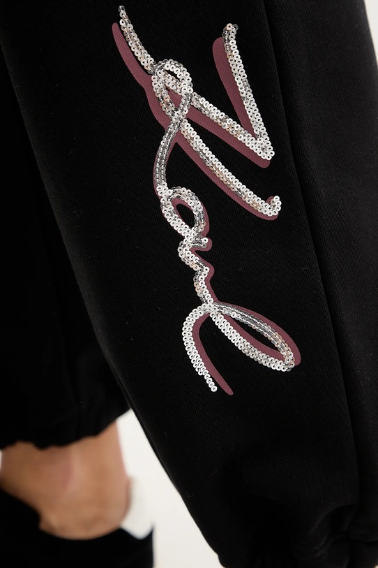 Karl Lagerfeld pantaloni de trening din bumbac gri A4W10141