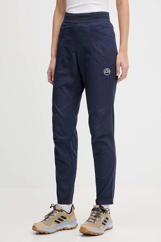 LA Sportiva spodnie outdoorowe Roots tkanina granatowy ZACP070