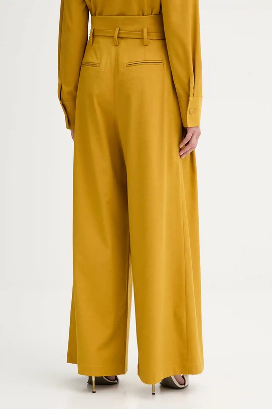 Oblačila Hlače s primesjo volne ISABELLE BLANCHE IS25FW.P036.T002 rumena