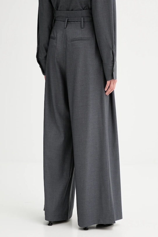 Oblečenie Nohavice s prímesou vlny ISABELLE BLANCHE IS25FW.P036.T002 sivá