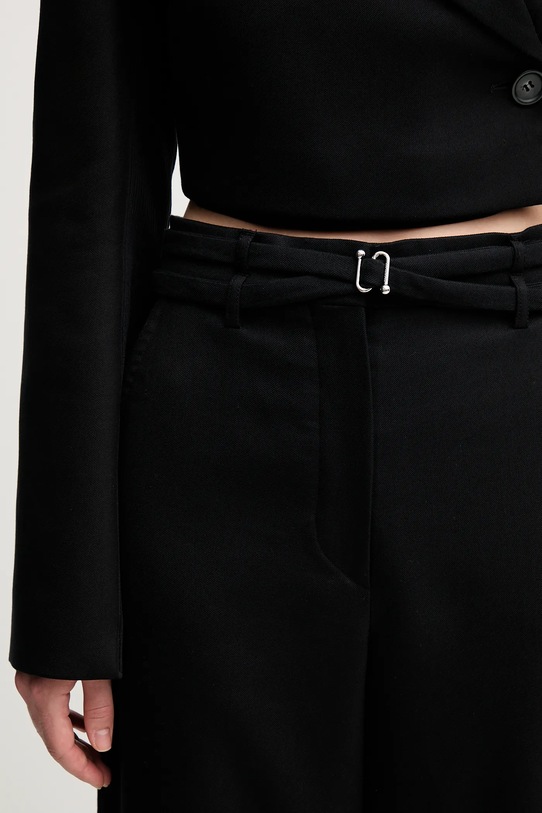 Sportmax spodnie SOSPIRO 2522136111600 czarny