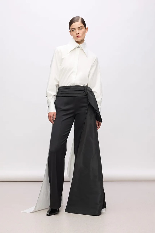 Karl Lagerfeld spodnie czarny A4W10131