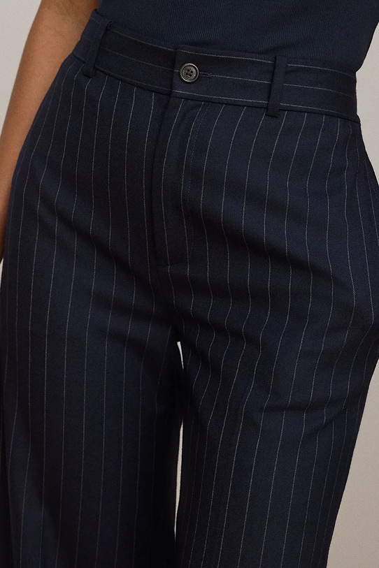 Lauren Ralph Lauren pantaloni cu lână bleumarin 200979818