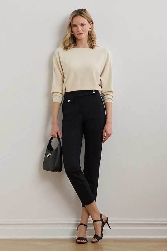 Odzież Lauren Ralph Lauren spodnie 200980023 czarny