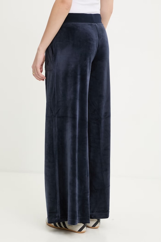 Odzież Juicy Couture damskie bawełniane YUKA WIDE LEG JCBBJ225803 granatowy