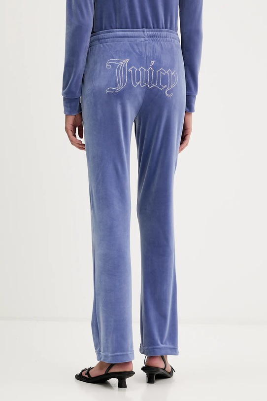 Odzież Juicy Couture spodnie dresowe welurowe JCWBJ225307 fioletowy