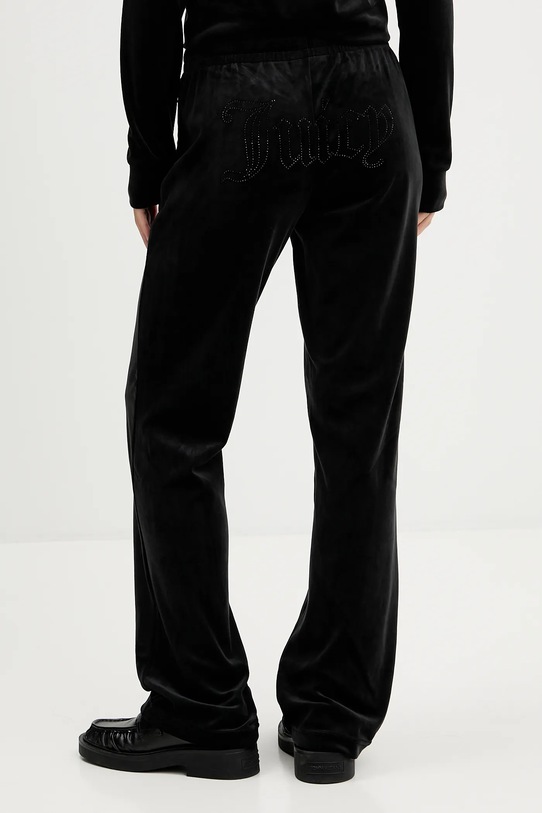 Odzież Juicy Couture spodnie dresowe welurowe JCWBJ225307 czarny