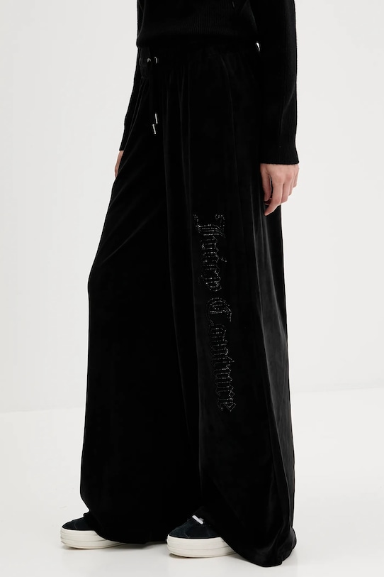 Βελούδινο παντελόνι φόρμας Juicy Couture μαύρο JCWBJ225309