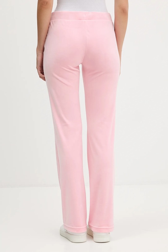 Odzież Juicy Couture spodnie dresowe welurowe JCWBJ225311 różowy