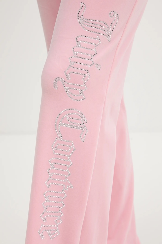 Juicy Couture pantaloni de trening din velur roz JCWBJ225311