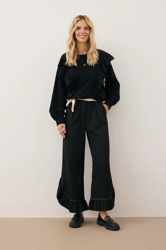 Bizuu spodnie NELLY high czarny NELLY.CZARNY