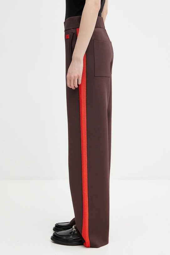 Kalhoty Wales Bonner Tide Track Pant jednoduchý hnědá UA25KN02.VI05.801