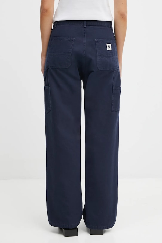 Odzież Carhartt WIP spodnie bawełniane W' Pierce Pant Straight I034829.1C4O granatowy
