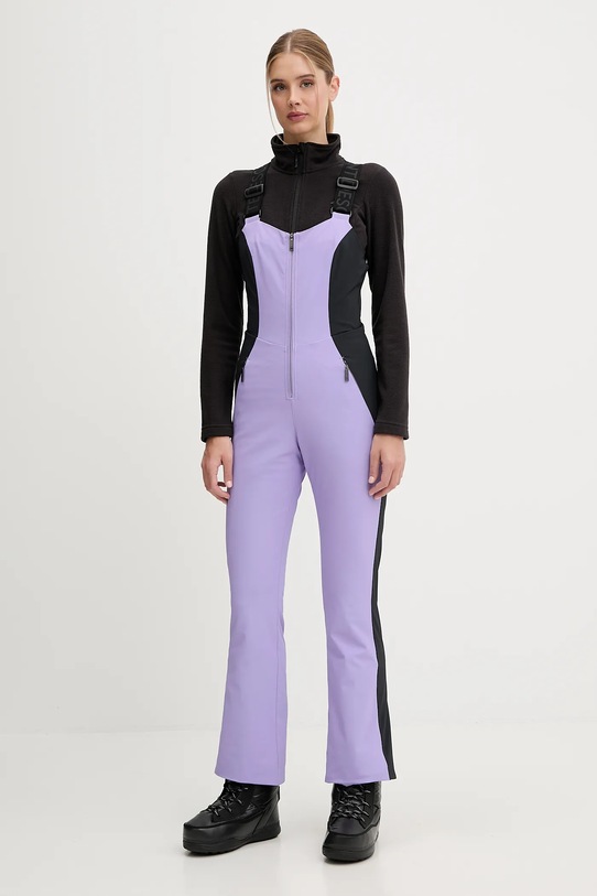 Descente spodnie narciarskie VELCHE tkanina fioletowy DW5FLP01LU