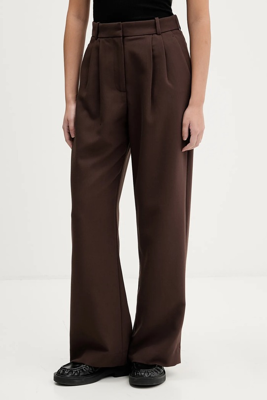 Abercrombie & Fitch spodnie z elastanem brązowy KI156.5502.480