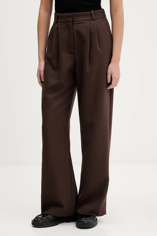 Abercrombie & Fitch spodnie z elastanem brązowy KI156.5502.480