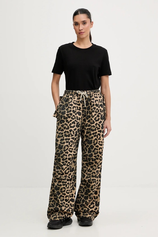 P.E Nation spodnie bawełniane 253P147 brązowy AW25