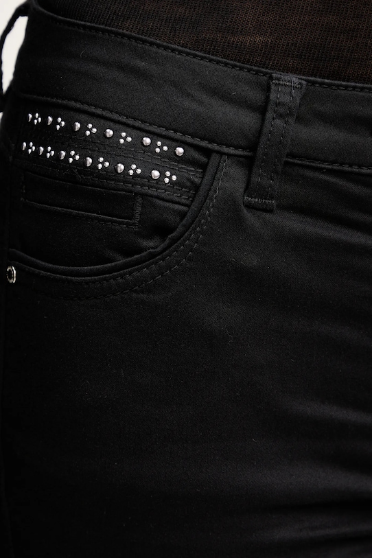 Morgan spodnie czarny POLY