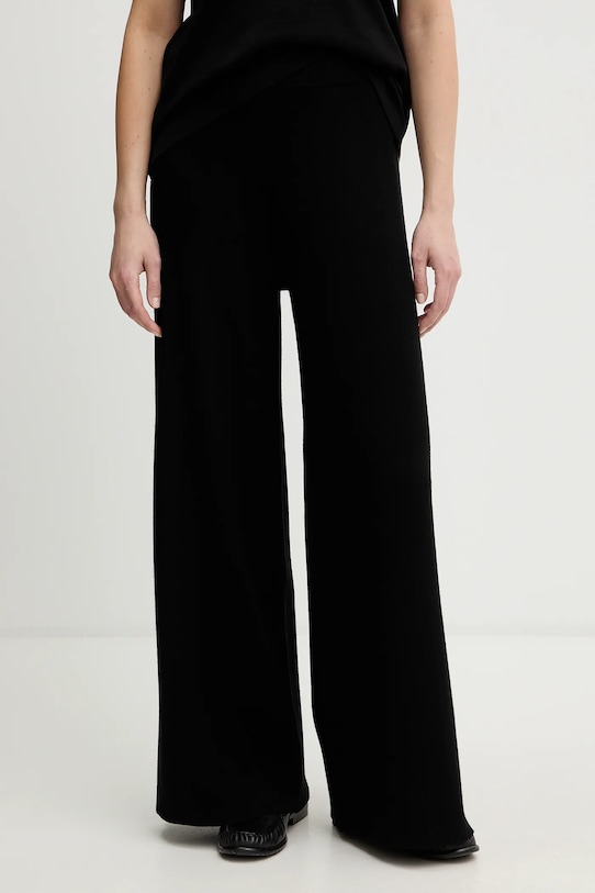 United Colors of Benetton spodnie dresowe dzianina czarny 17Q3DF013