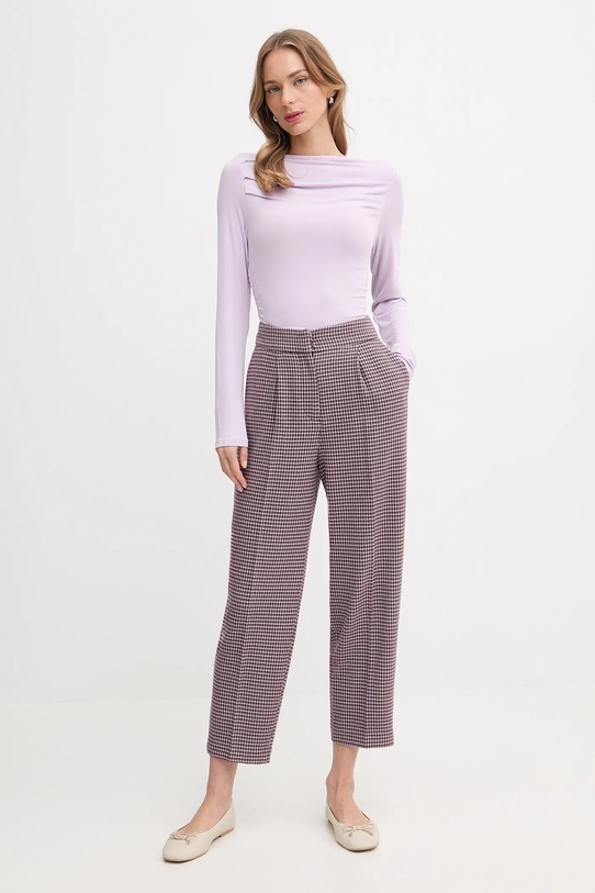 United Colors of Benetton spodnie 44BWDF0AE bordowy AW25