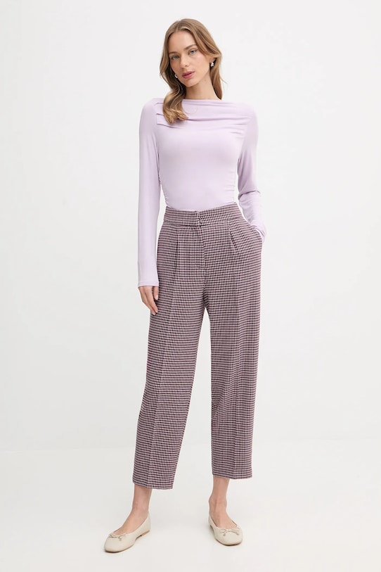 United Colors of Benetton spodnie 44BWDF0AE bordowy AW25