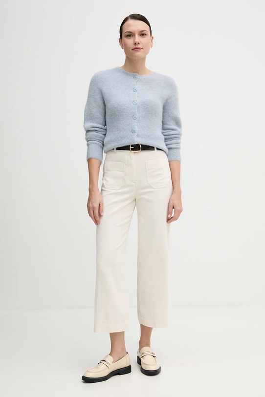 United Colors of Benetton spodnie bawełniane 494BDE02I beżowy AW25