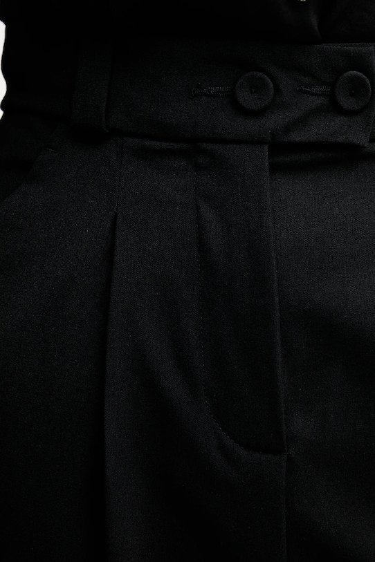 United Colors of Benetton spodnie czarny 4E6QDF0AH