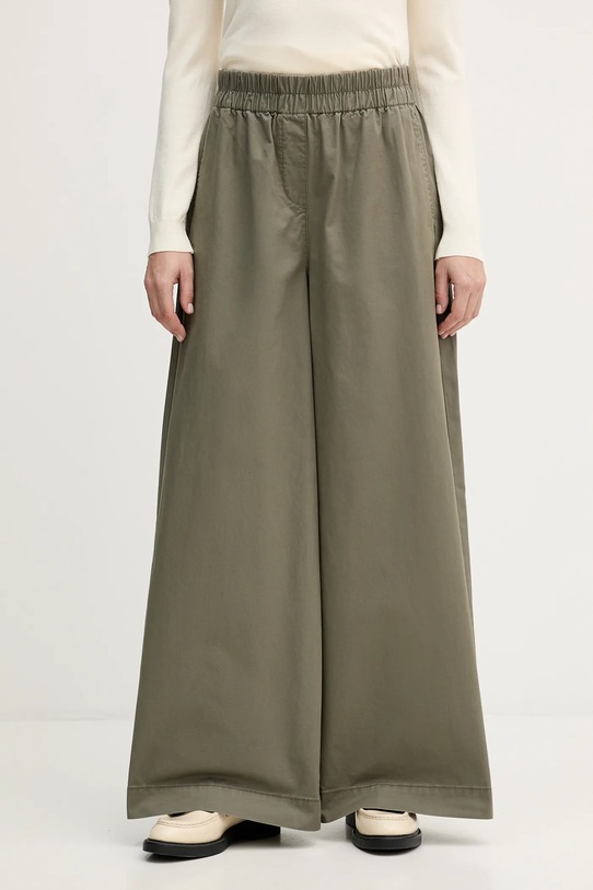 United Colors of Benetton spodnie bawełniane bawełna zielony 4PAXDF0A4