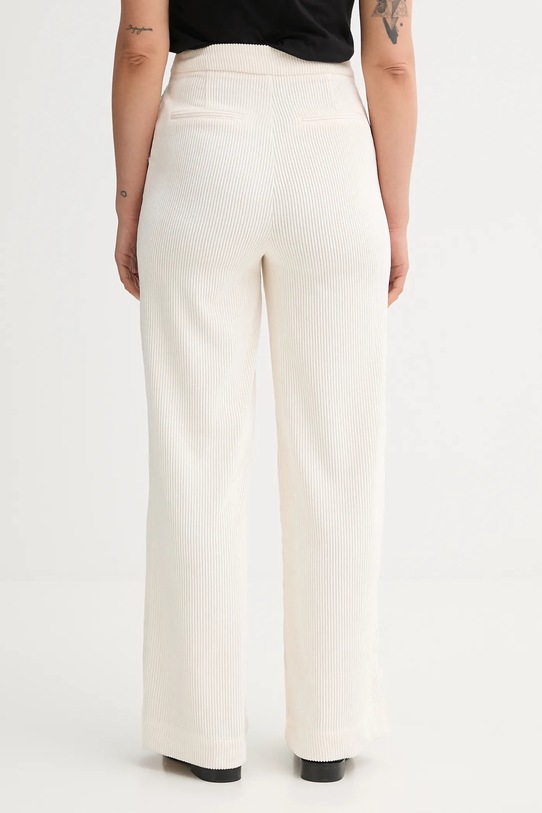 Odzież United Colors of Benetton spodnie sztruksowe 4Q5GDF0AI beżowy