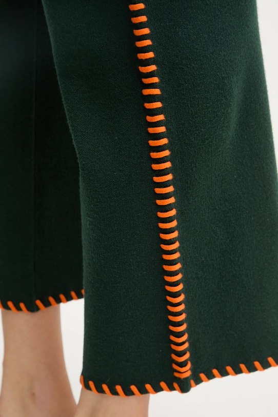 Never Fully Dressed spodnie zielony NFDKN730