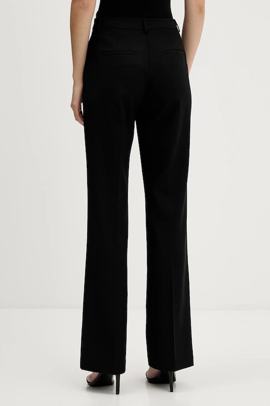 Îmbrăcăminte Sisley pantaloni din lână 41YPLF083 negru