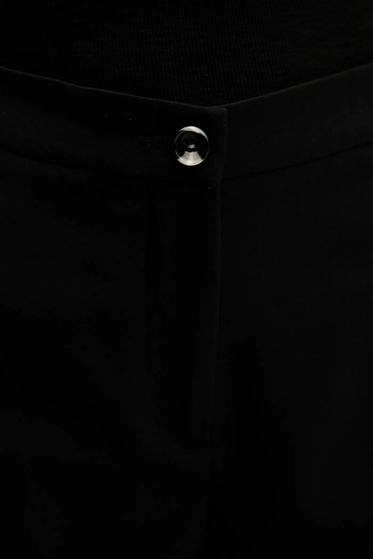 Sisley pantaloni din lână negru 41YPLF083