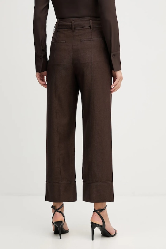 Oblečenie Nohavice Sisley 4ETSLF082 hnedá