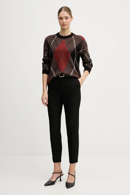 Sisley spodnie 42T7LF07X czarny AW25