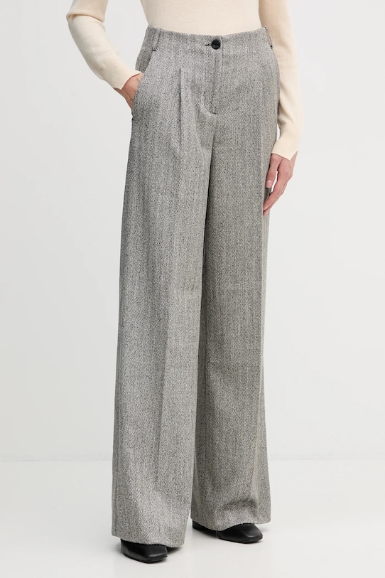 Sisley pantaloni cu modele negru 4D12LF07V