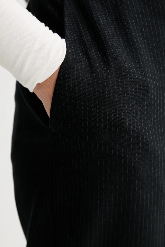 Kalhoty s příměsí vlny IRO WM23GAYLOR černá WM23GAYLOR