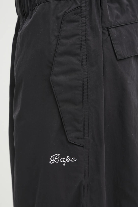 Kalhoty A Bathing Ape Crystal Stone Bape Logo Army Pants černá 001PTL302004L