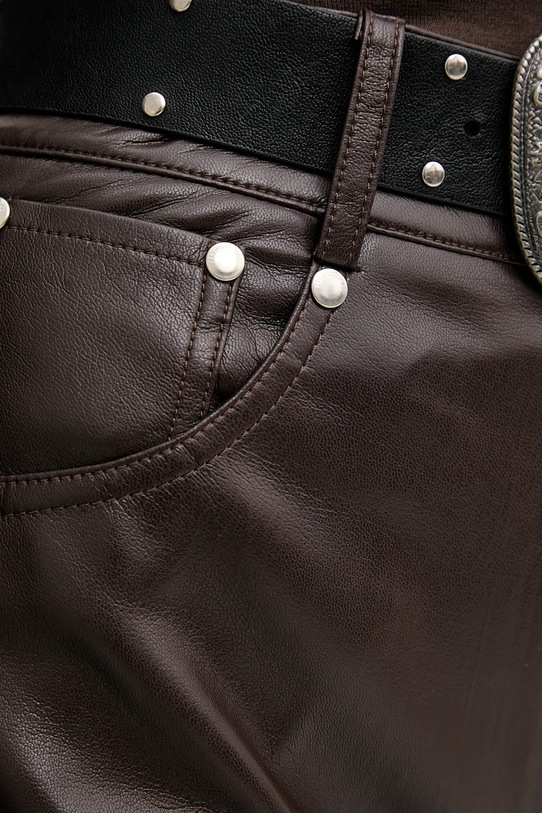 Nanushka spodnie brązowy NW25FWPA29878