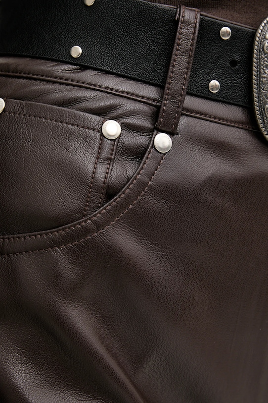 Nanushka spodnie brązowy NW25FWPA29878